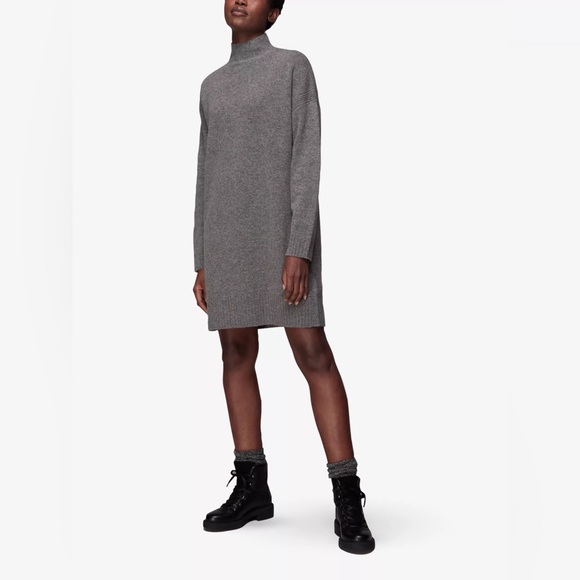 NWT Whistles Funnel-neck wool midi dress - Picture 1 of 15